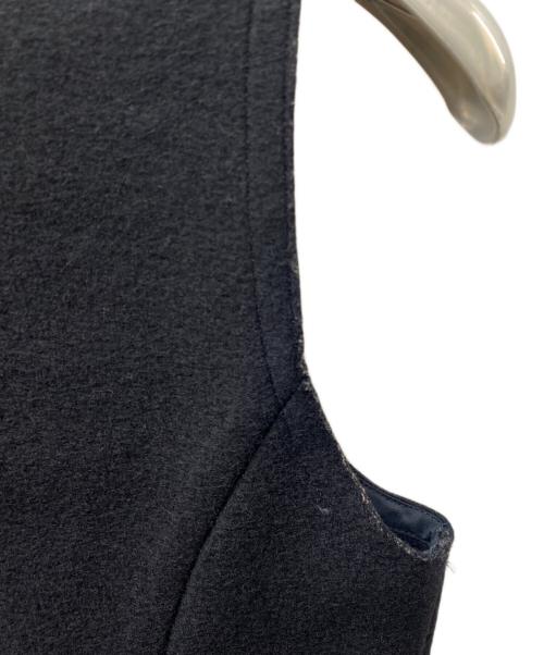 COMME des GARCONS NOIR（コムデギャルソン ノワール）COMME des GARCONS NOIR (コムデギャルソン ノワール) プルオーバーサイドジップ デザイン ウールベスト ブラック サイズ:SIZE Mの古着・服飾アイテム