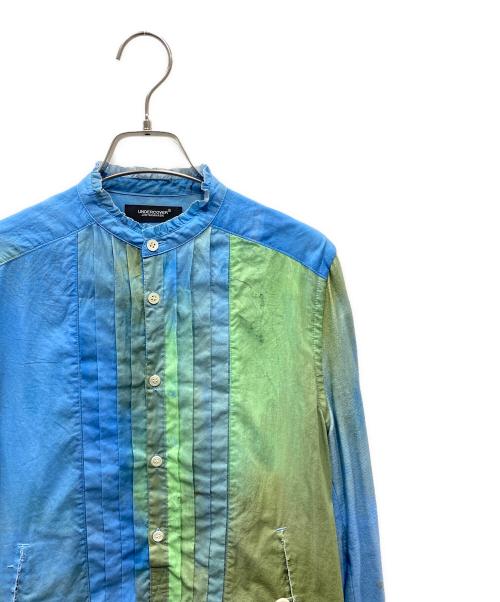 UNDERCOVER（アンダーカバー）UNDERCOVER (アンダーカバー) スカラッププルオーバーシャツ ブルー×グリーン サイズ:SIZE 1の古着・服飾アイテム