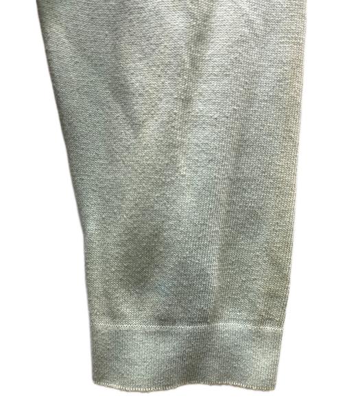 HERMES（エルメス）HERMES (エルメス) フロントスカーフ カシミヤブレンド ニット グリーン×ブルー サイズ:SIZE Freeの古着・服飾アイテム