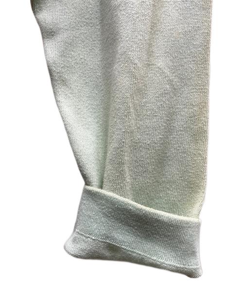 HERMES（エルメス）HERMES (エルメス) フロントスカーフ カシミヤブレンド ニット グリーン×ブルー サイズ:SIZE Freeの古着・服飾アイテム