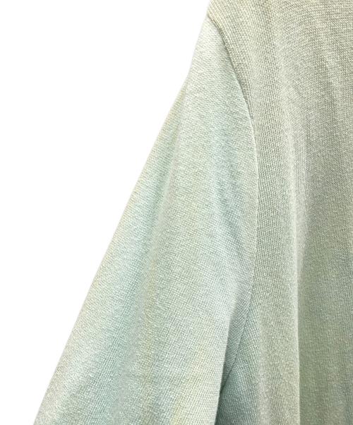 HERMES（エルメス）HERMES (エルメス) フロントスカーフ カシミヤブレンド ニット グリーン×ブルー サイズ:SIZE Freeの古着・服飾アイテム