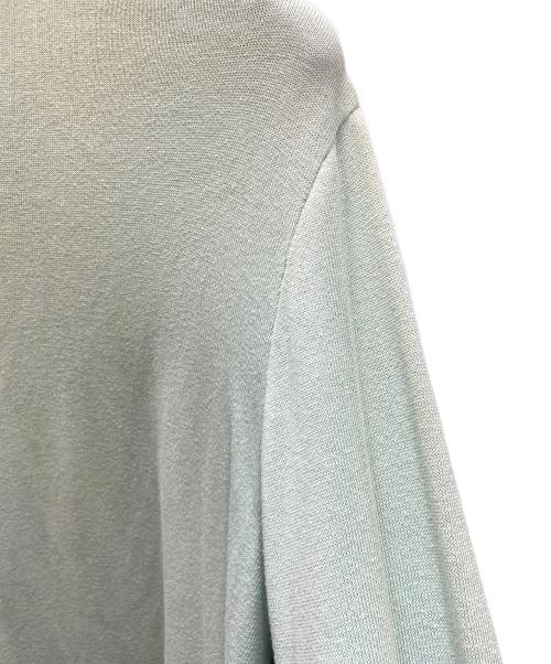 HERMES（エルメス）HERMES (エルメス) フロントスカーフ カシミヤブレンド ニット グリーン×ブルー サイズ:SIZE Freeの古着・服飾アイテム