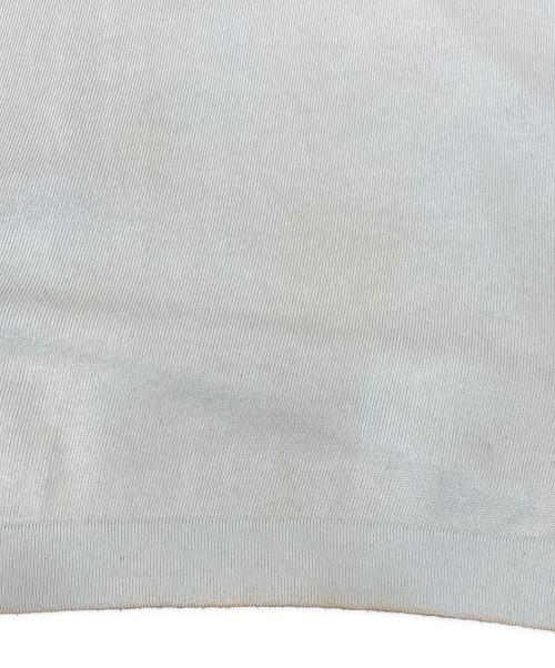 HERMES（エルメス）HERMES (エルメス) フロントスカーフ カシミヤブレンド ニット グリーン×ブルー サイズ:SIZE Freeの古着・服飾アイテム