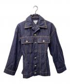 BOTTEGA VENETAボッテガベネタ）の古着「CINCHED DENIM JACKET ジャケット」｜インディゴ