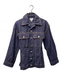 BOTTEGA VENETA（ボッテガベネタ）の古着「CINCHED DENIM JACKET ジャケット」｜インディゴ