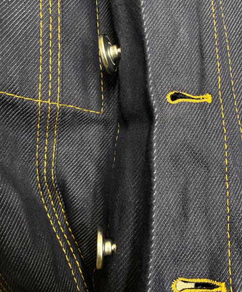 BOTTEGA VENETA（ボッテガベネタ）BOTTEGA VENETA (ボッテガベネタ) CINCHED DENIM JACKET ジャケット インディゴ サイズ:SIZE 38の古着・服飾アイテム
