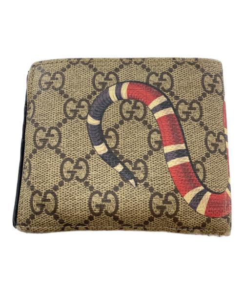 GUCCI（グッチ）GUCCI (グッチ) 2つ折り財布 ベージュの古着・服飾アイテム