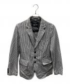 COMME des GARCONS HOMME DEUXコムデギャルソン オム ドゥ）の古着「ギンガムチェックテーラードジャケット」｜ホワイト