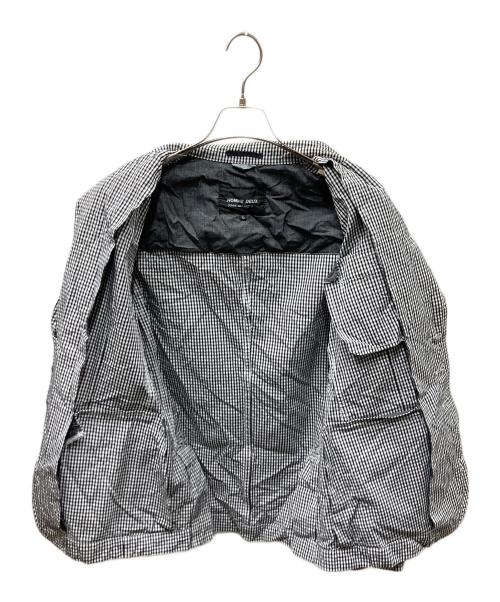 COMME des GARCONS HOMME DEUX（コムデギャルソン オム ドゥ）COMME des GARCONS HOMME DEUX (コムデギャルソン オム ドゥ) ギンガムチェックテーラードジャケット ホワイト サイズ:SIZE XSの古着・服飾アイテム