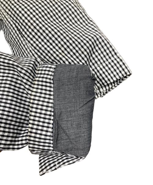 COMME des GARCONS HOMME DEUX（コムデギャルソン オム ドゥ）COMME des GARCONS HOMME DEUX (コムデギャルソン オム ドゥ) ギンガムチェックテーラードジャケット ホワイト サイズ:SIZE XSの古着・服飾アイテム