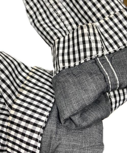COMME des GARCONS HOMME DEUX（コムデギャルソン オム ドゥ）COMME des GARCONS HOMME DEUX (コムデギャルソン オム ドゥ) ギンガムチェックテーラードジャケット ホワイト サイズ:SIZE XSの古着・服飾アイテム