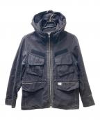 UNDERCOVERアンダーカバー）の古着「11SS Underman Military Cargo Zipper Jacket アーカイブ ミリタリージャケット」｜ブラック