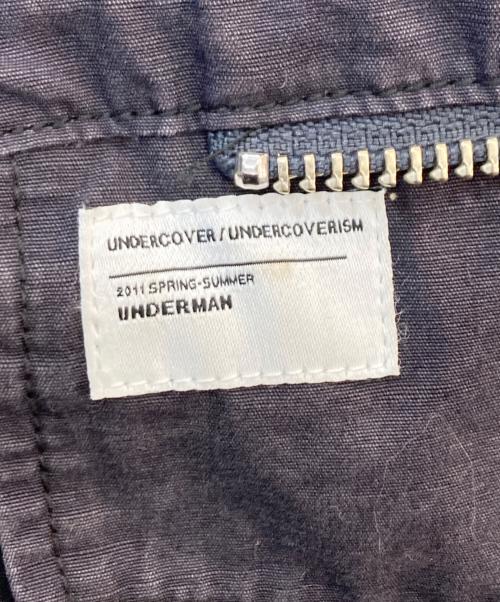 UNDERCOVER（アンダーカバー）UNDERCOVER (アンダーカバー) 11SS Underman Military Cargo Zipper Jacket アーカイブ ミリタリージャケット ブラック サイズ:1の古着・服飾アイテム