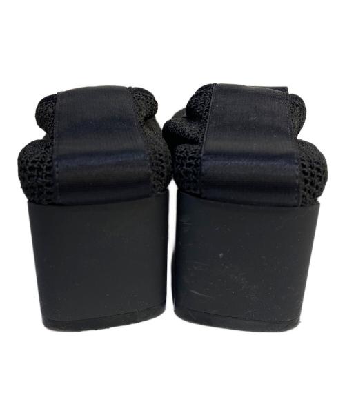 BOTTEGA VENETA（ボッテガベネタ）BOTTEGA VENETA (ボッテガベネタ) メッシュ チャンキーヒール フラットシューズ ブラック サイズ:SIZE35 1/2の古着・服飾アイテム