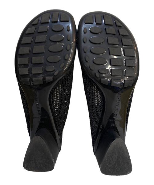 BOTTEGA VENETA（ボッテガベネタ）BOTTEGA VENETA (ボッテガベネタ) メッシュ チャンキーヒール フラットシューズ ブラック サイズ:SIZE35 1/2の古着・服飾アイテム