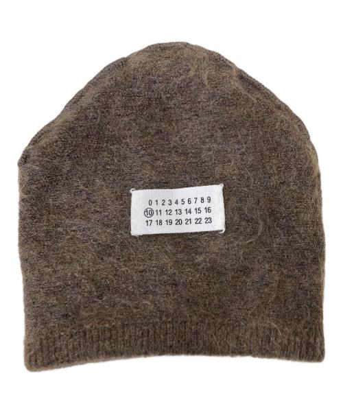 Maison Margiela（メゾンマルジェラ）Maison Margiela (メゾンマルジェラ) モヘアビーニー ブラウン サイズ:Mの古着・服飾アイテム
