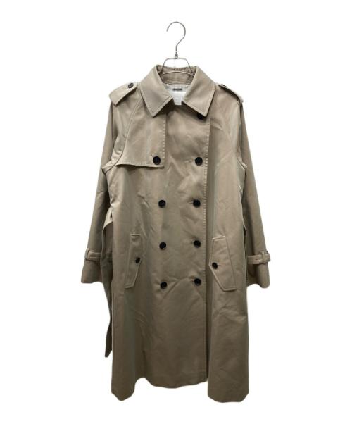 icB（アイシービー）icB (アイシービー) TCシャンブレーツイル トレンチコート ベージュの古着・服飾アイテム