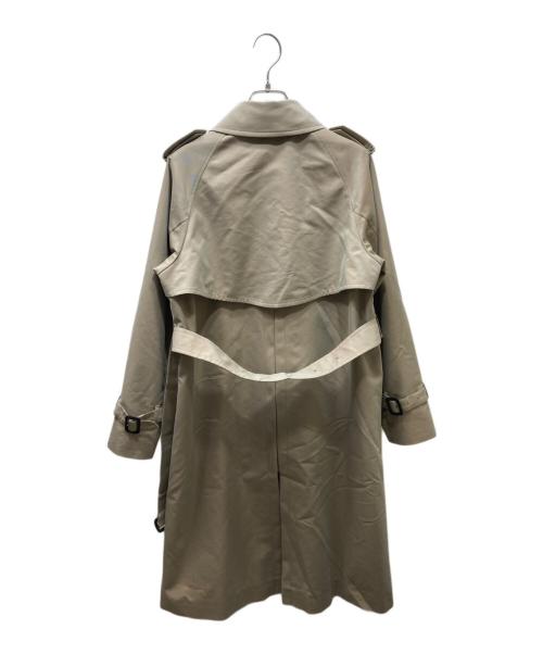 icB（アイシービー）icB (アイシービー) TCシャンブレーツイル トレンチコート ベージュの古着・服飾アイテム