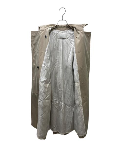 icB（アイシービー）icB (アイシービー) TCシャンブレーツイル トレンチコート ベージュの古着・服飾アイテム