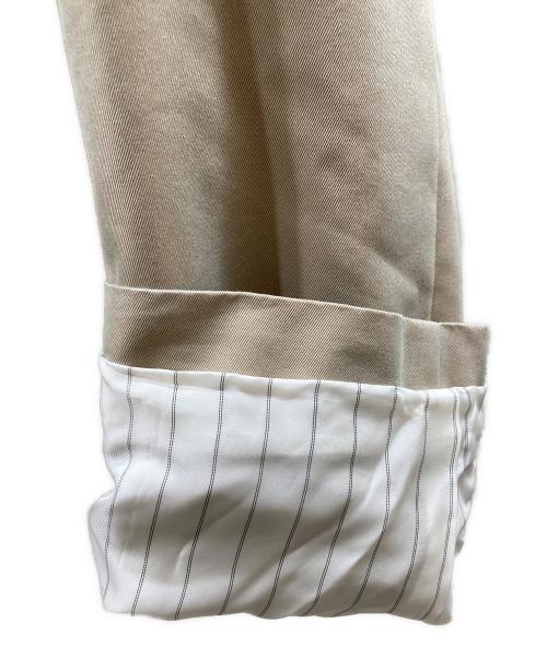 icB（アイシービー）icB (アイシービー) TCシャンブレーツイル トレンチコート ベージュの古着・服飾アイテム