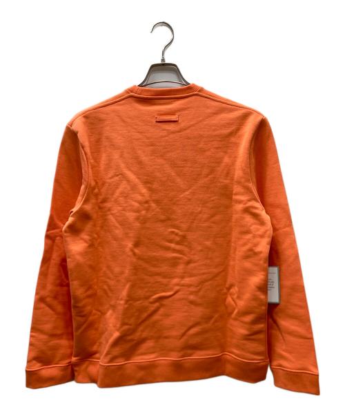 RAF SIMONS（ラフシモンズ）RAF SIMONS (ラフシモンズ) Regular round neck sweater Drugs スウェット オレンジ サイズ:Sの古着・服飾アイテム