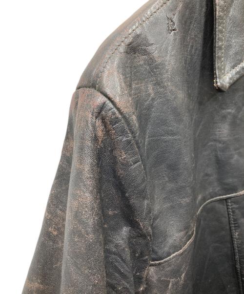 appalachian（アパラチアン）appalachian (アパラチアン) 50s ヴィンテージ コンチョボタン レザージャケット ブラック サイズ:40の古着・服飾アイテム