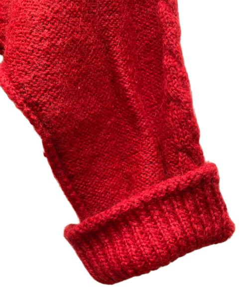 mister it.（ミスターイット）mister it. (ミスターイット) ケーブル編みハイネックニット レッド サイズ:FREEの古着・服飾アイテム