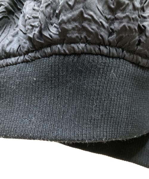 seyto（セイト）seyto (セイト) JACQUARD CUT OUT GATHER BLOUSON ギャザーブルゾン ブラック サイズ:2の古着・服飾アイテム