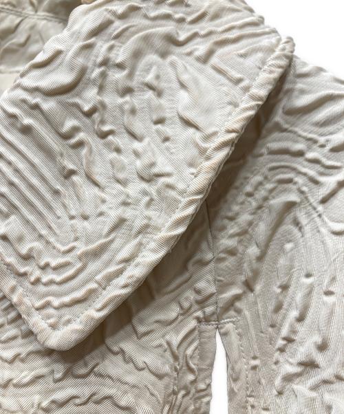 seyto（セイト）seyto (セイト) JACQUARD CUT OUT GATHER BLOUSON ギャザーブルゾン ベージュ サイズ:2の古着・服飾アイテム