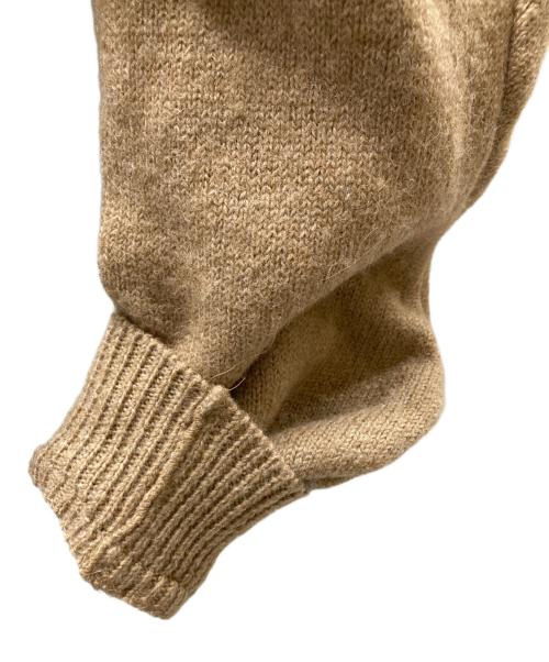 KEISUKE YOSHIDA（ケイスケヨシダ）KEISUKE YOSHIDA (ケイスケヨシダ) bended school cardigan カーディガン ベージュ サイズ:FREEの古着・服飾アイテム