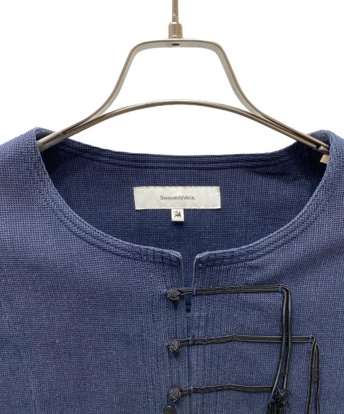 SASQUATCHfabrix.（サスクワッチファブリックス）SASQUATCHfabrix. (サスクワッチファブリックス) CHINA JACKET チャイナジャケット ネイビー サイズ:Lの古着・服飾アイテム