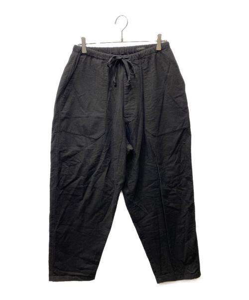 COMOLI（コモリ）COMOLI (コモリ) コットンネル テーパードパンツ ブラック サイズ:2の古着・服飾アイテム