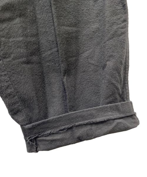 COMOLI（コモリ）COMOLI (コモリ) コットンネル テーパードパンツ ブラック サイズ:2の古着・服飾アイテム