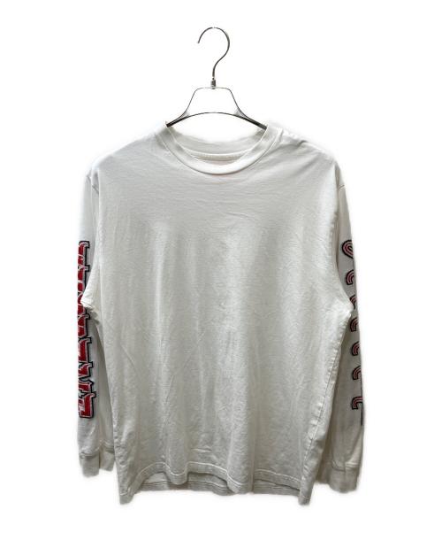SUPREME（シュプリーム）Supreme (シュプリーム) Intarsia Sleeve L/S ロングスリーブカットソオー ホワイト サイズ:Sの古着・服飾アイテム