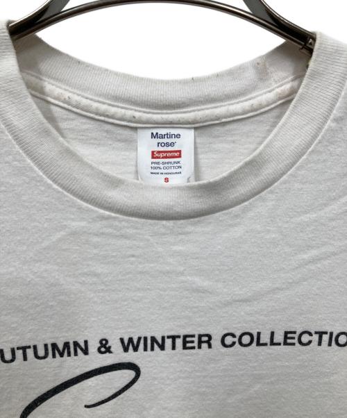 SUPREME（シュプリーム）Supreme (シュプリーム) Martine rose (マーティン・ローズ) Martine rose Tee ホワイト サイズ:Sの古着・服飾アイテム