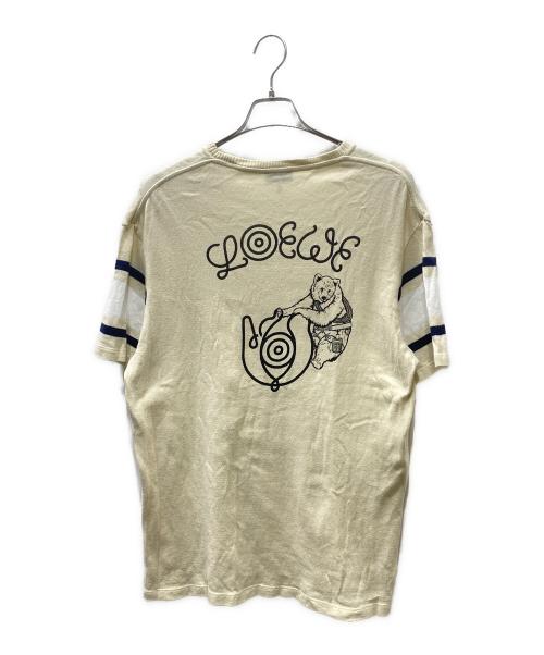 LOEWE（ロエベ）LOEWE (ロエベ) コットン半袖ニット ベージュ サイズ:Mの古着・服飾アイテム