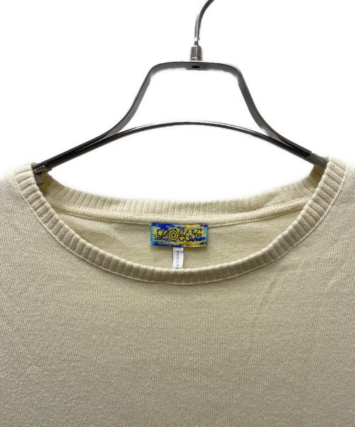 LOEWE（ロエベ）LOEWE (ロエベ) コットン半袖ニット ベージュ サイズ:Mの古着・服飾アイテム