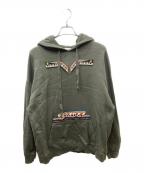 VALENTINOヴァレンティノ）の古着「ビーズデザインパーカー」｜オリーブ