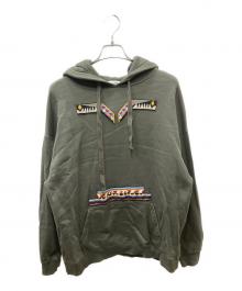 VALENTINO（ヴァレンティノ）の古着「ビーズデザインパーカー」｜オリーブ