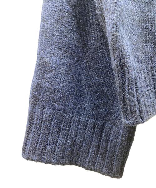 J.W.ANDERSON（ジェイダブリューアンダーソン）J.W.ANDERSON (ジェイダブリューアンダーソン) パッチポケット ファンネルネックニット ネイビー サイズ:Mの古着・服飾アイテム