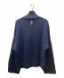 J.W.ANDERSON (ジェイダブリューアンダーソン) パッチポケット ファンネルネックニット ネイビー サイズ:M：19000円