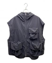 ZUCCA（ズッカ）の古着「ナイロンミリタリーベスト」｜ブラック