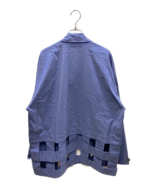 ZUCCA（ズッカ）ZUCCA (ズッカ) 編みデザインジャケット パープル サイズ:SIZE Mの古着・服飾アイテム