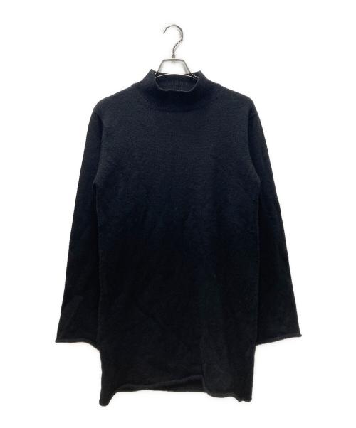 COMME des GARCONS HOMME PLUS（コムデギャルソンオムプリュス）COMME des GARCONS HOMME PLUS (コムデギャルソンオムプリュス) ウールモックネックニット ブラック サイズ:FREEの古着・服飾アイテム