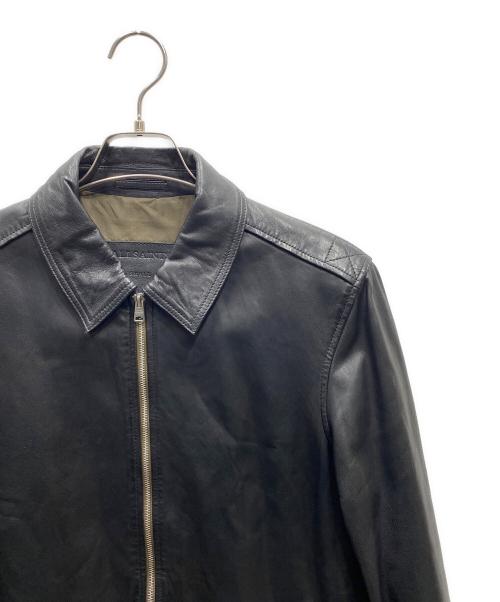 ALL SAINTS（オールセインツ）ALL SAINTS (オールセインツ) レザージャケット ブラック サイズ:SIZE Sの古着・服飾アイテム
