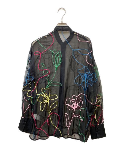 Ameri（アメリ）AMERI (アメリ) MEDI DAY DREAM SHEER SHIRT シアーシャツ ブラック サイズ:SIZE Freeの古着・服飾アイテム