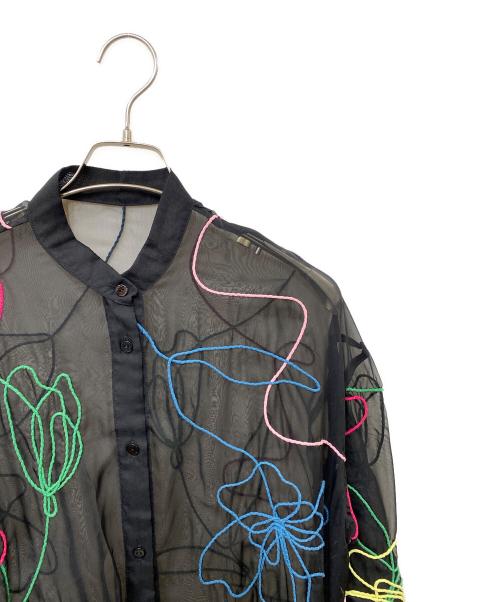 Ameri（アメリ）AMERI (アメリ) MEDI DAY DREAM SHEER SHIRT シアーシャツ ブラック サイズ:SIZE Freeの古着・服飾アイテム