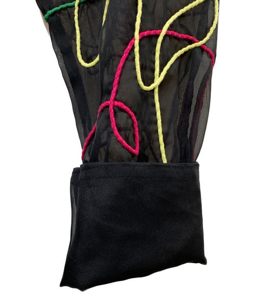 Ameri（アメリ）AMERI (アメリ) MEDI DAY DREAM SHEER SHIRT シアーシャツ ブラック サイズ:SIZE Freeの古着・服飾アイテム