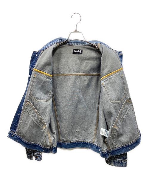 SUPPLIER（サプライヤー）SUPPLIER (サプライヤー) Rhinestone Denim Jacket デニムジャケット ブルー サイズ:SIZE Sの古着・服飾アイテム