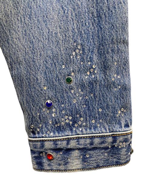 SUPPLIER（サプライヤー）SUPPLIER (サプライヤー) Rhinestone Denim Jacket デニムジャケット ブルー サイズ:SIZE Sの古着・服飾アイテム